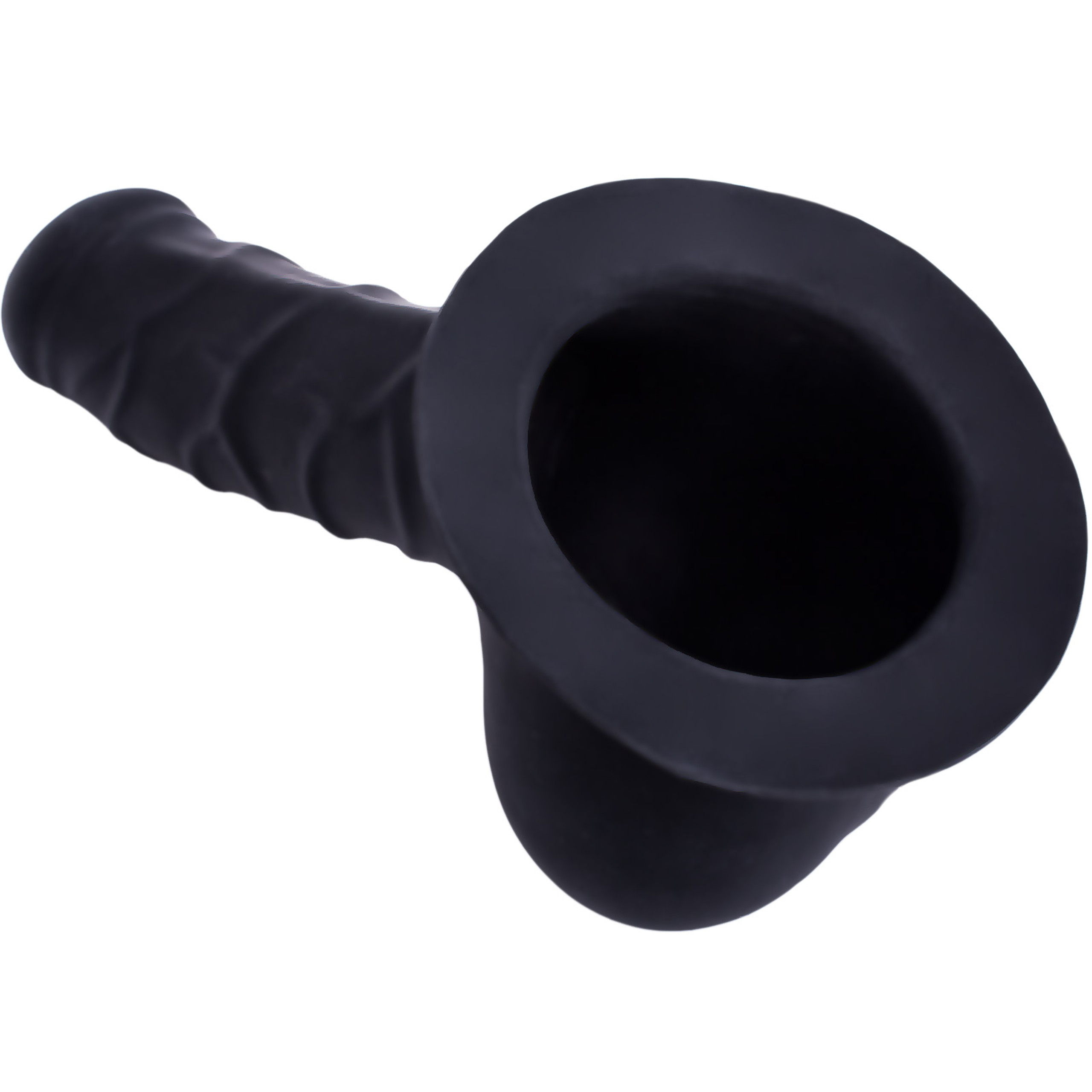 Latex Penis Sheath Carlos Base Plate Black - Image 2